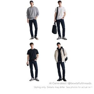 Levi’s 511 Slim Dark Navy Jeans Minimalist Normcore Streetwear Clean Fit